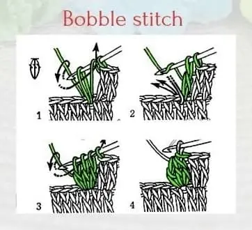 Bobble stitch Bobble stitch