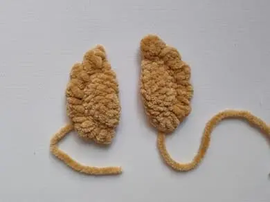 Crochet chicken pattern: wings Crochet chicken pattern wings