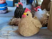 Crochet plush chicken