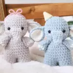 Amigurumi baby elephant