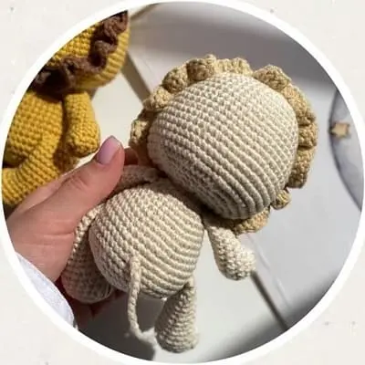 Crochet lion: tail Crochet lion tail
