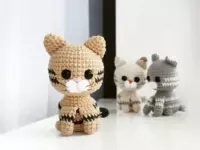 Crochet little cat amigurumi