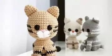 Crochet little cat amigurumi