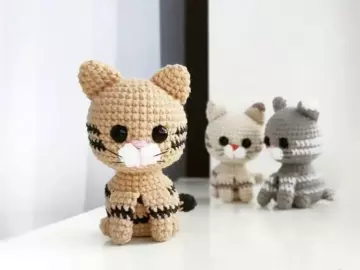 Crochet little cat amigurumi