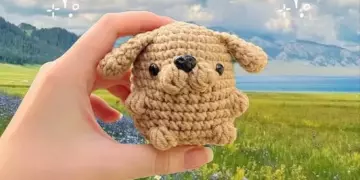 Amigurumi puppy dog