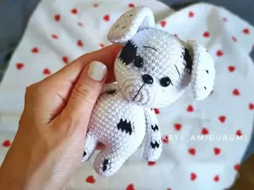 Crochet Dalmatian dog pattern