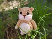 Crochet little hamster amigurumi