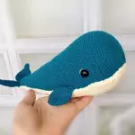 Crochet whale amigurumi
