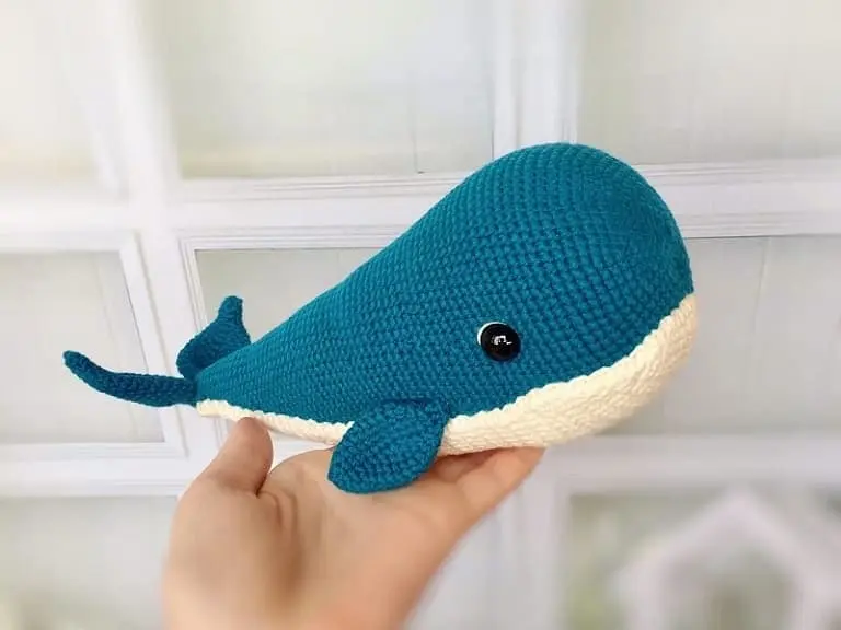 Crochet whale amigurumi