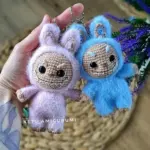 Crochet Labubu toy amigurumi