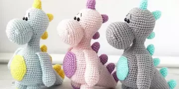 Crochet dinosaur amigurumi