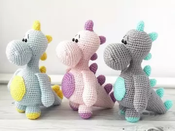 Crochet dinosaur amigurumi