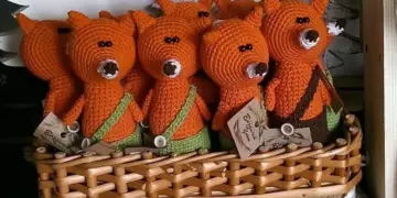 Crochet little fox