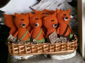 Crochet little fox