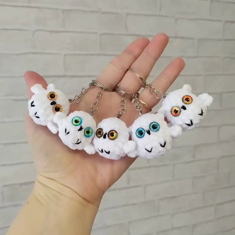 Amigurumi owl keychain pattern Amigurumi owl keychain pattern