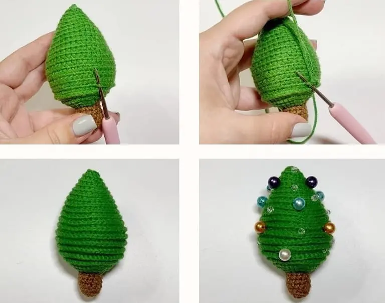 Crochet Christmas tree amigurumi
