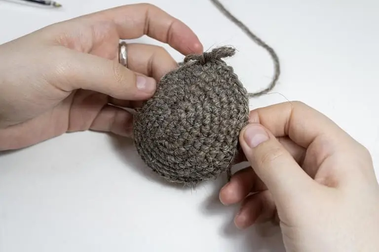 Crochet hedgehog back