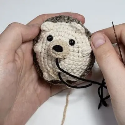 Crochet little hedgehog