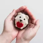 Valentine hedgehog crochet pattern