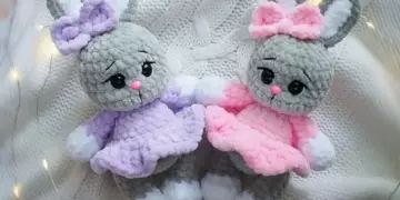 Amigurumi plush bunny