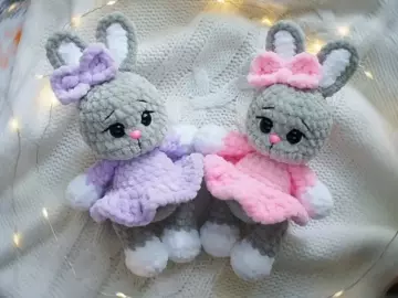 Amigurumi plush bunny