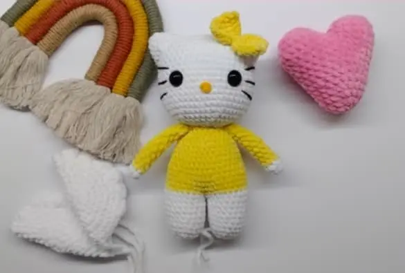Crochet Hello Kitty toy