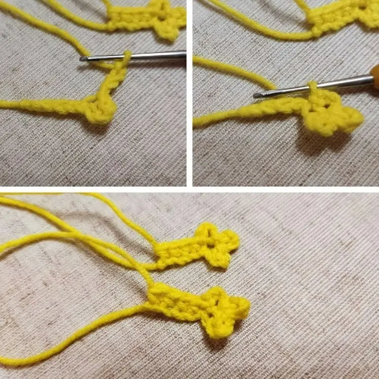 Amigurumi chicken paws