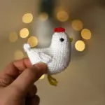 Amigurumi cute chicken