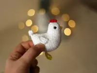 Amigurumi cute chicken