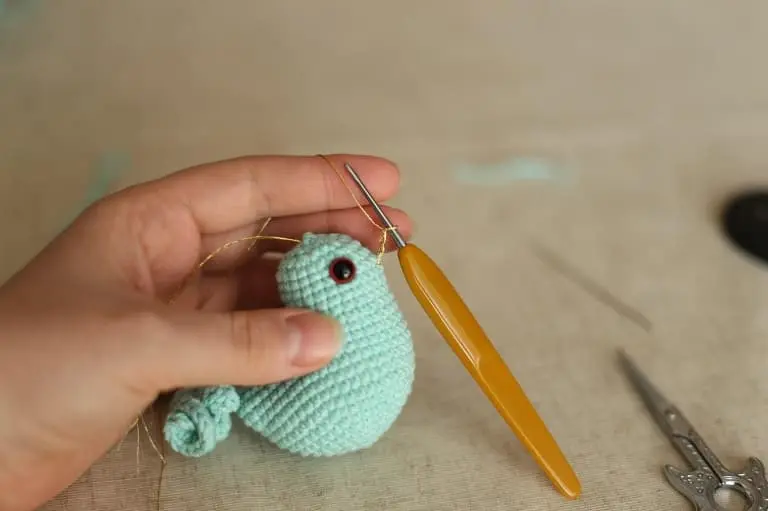 Crochet bird beak