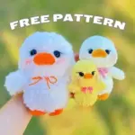 Fluffy duck amigurumi pattern