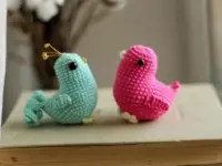 Little spring birds amigurumi