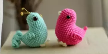 Little spring birds amigurumi