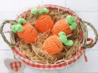 Crochet small plush carrot