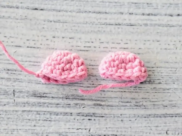 Crochet pig mermaid ears