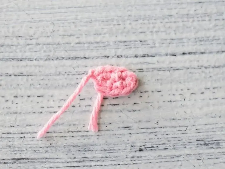 Crochet pig mermaid nose