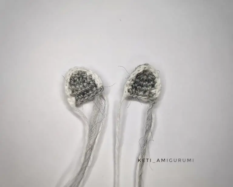 Crochet raccoon ears