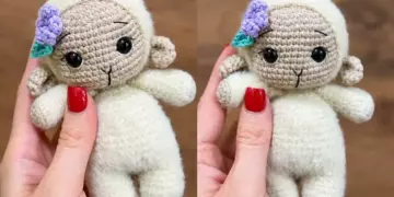 Cute little sheep amigurumi crochet pattern